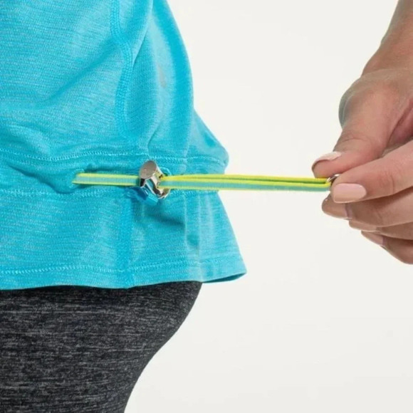 Lululemon Run: Ta Ta Topper tank top Spry Blue empire waist 16756 - Picture 6 of 13